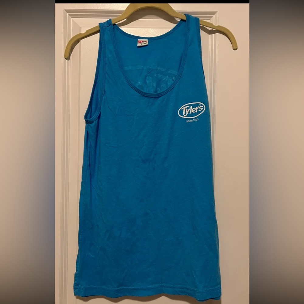 NEON BLONDE Blue Sleeveless Tank Top